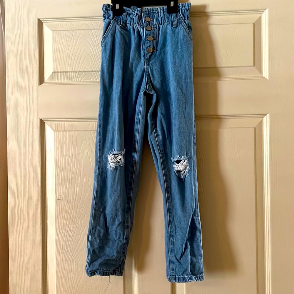 F21 Girl’s Paperbag waist jeans